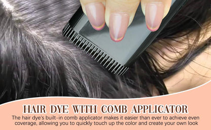 Portable hair colour stick for quick touch-ups