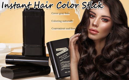 Natural black temporary hair colour finish
